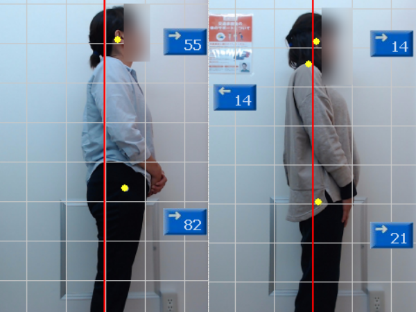 骨格調整　姿勢チェック