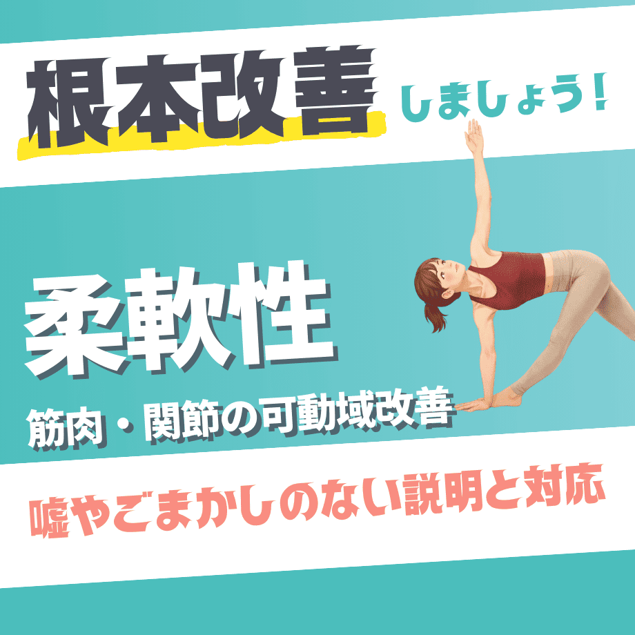 柔軟性（筋肉・関節の可動域改善）