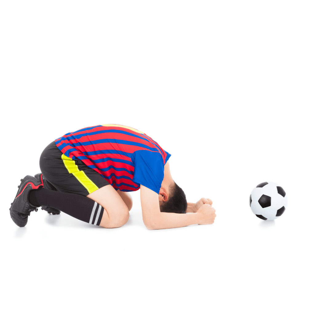 サッカー負ける