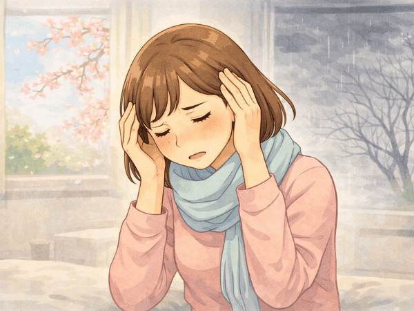 季節の変わり目 女性 頭痛