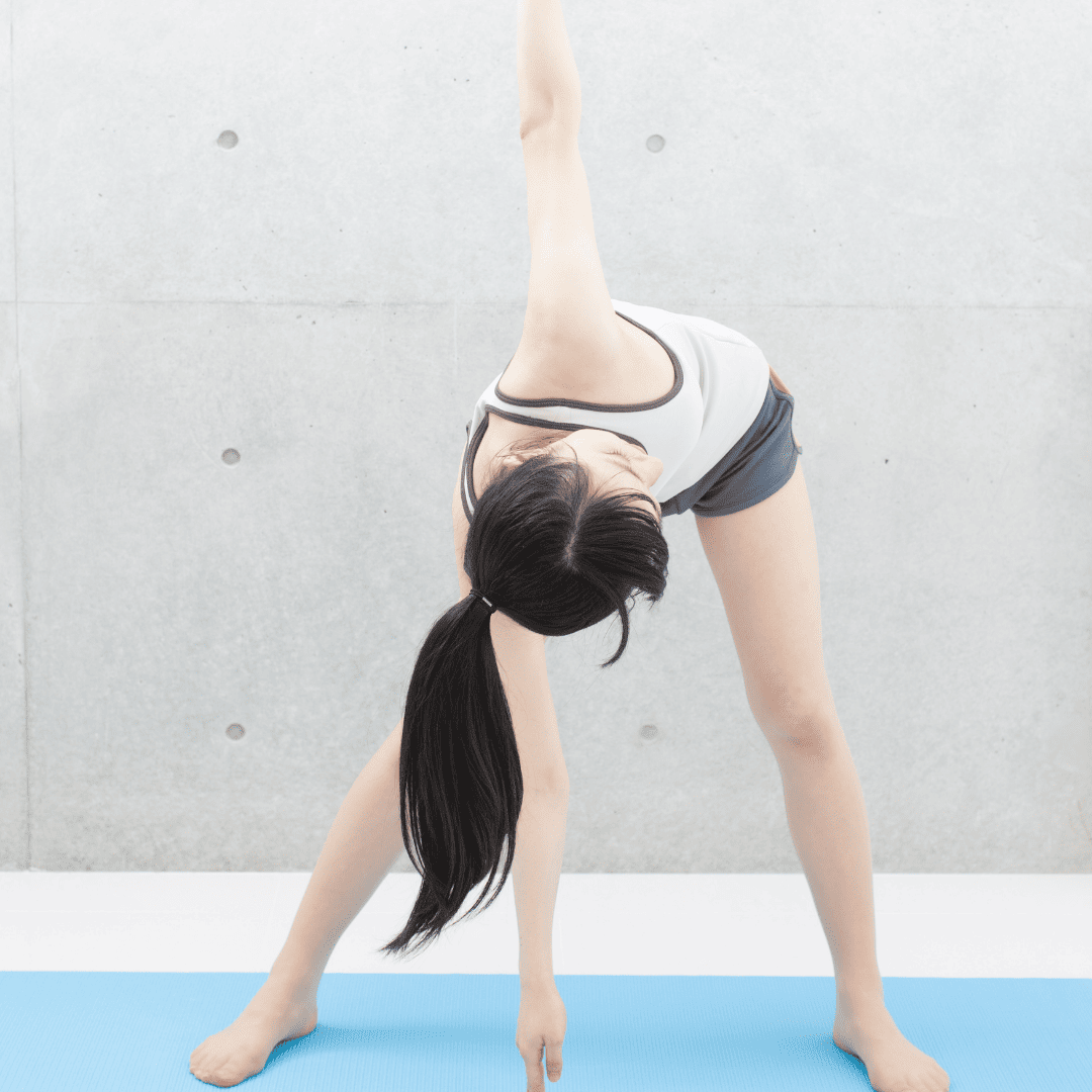 肩背中腰のストレッチ