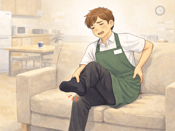 足の裏が痛い男性