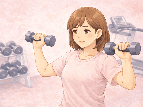 トレーニングをする女性