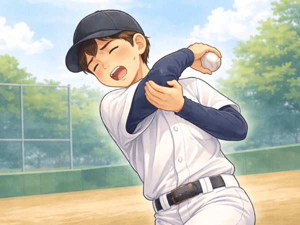 野球　肘の痛み　部活　スポーツ　男子