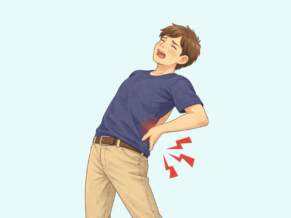反り腰　腰痛　男性