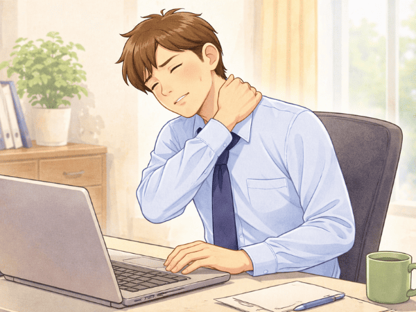 首肩こり　デスクワーク　男性