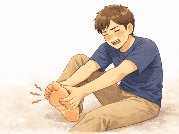 足裏が痛い　男性