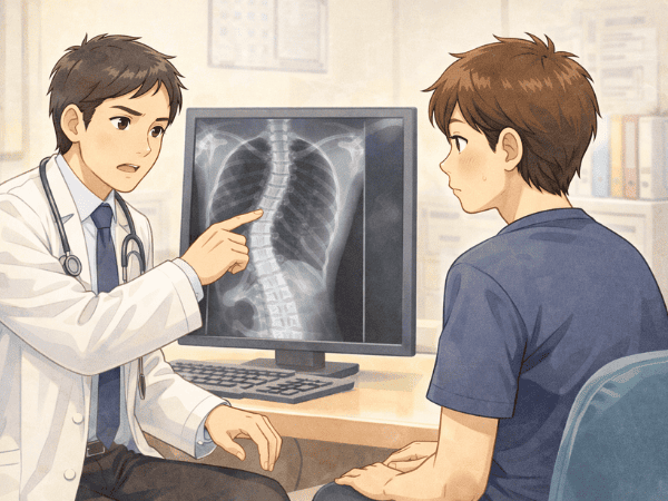 側湾症　レントゲン