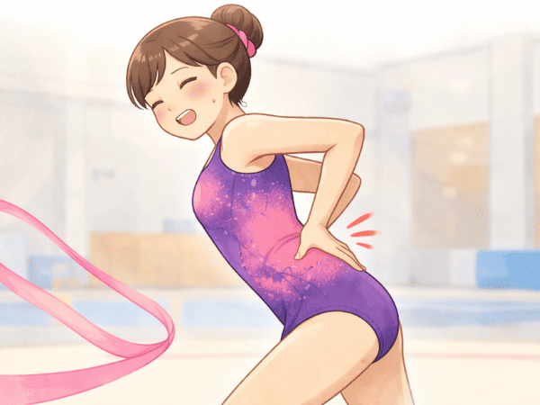 体操　腰の痛み　スポーツ　学生